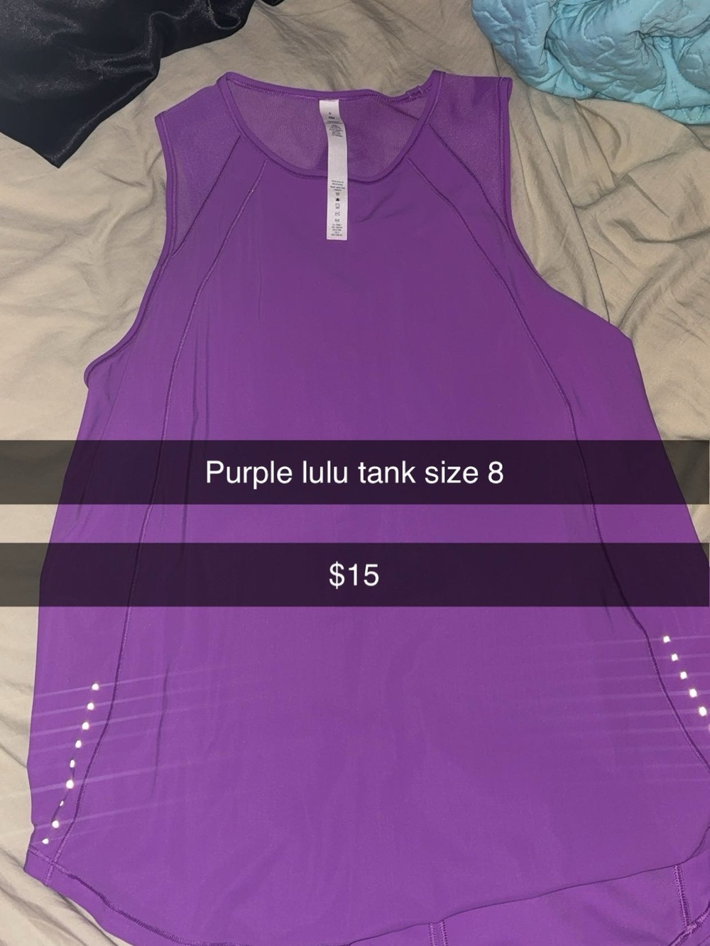 lululemon athletica Vibrant Purple Athletic Tank